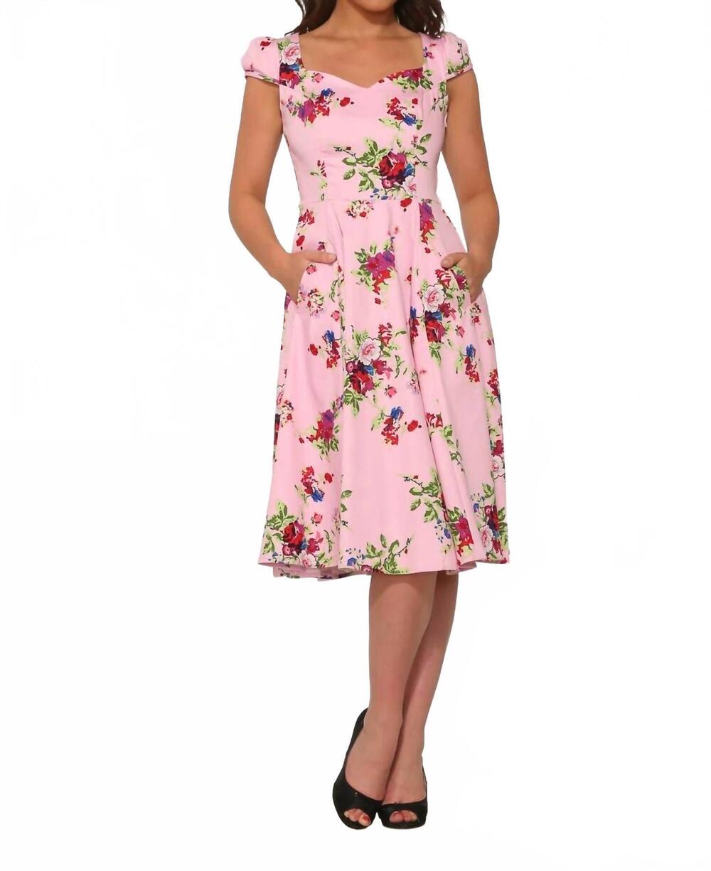 NEW ORCHID BLOOM ballet swing dress in pink royal